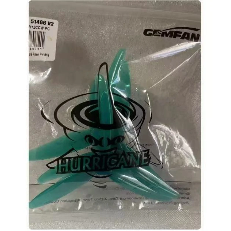 GEMFAN 51466 Hélices Course 5.1x4.66 3 Pales FPV Lot 4 Paires