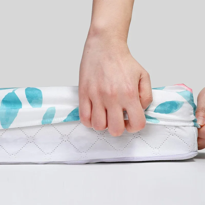 Set biancheria da letto per culla 2 pezzi Materasso per culla in filato di cotone traspirante Fodera lavabile rimovibile Biancheria da letto per bambini - immagine 6