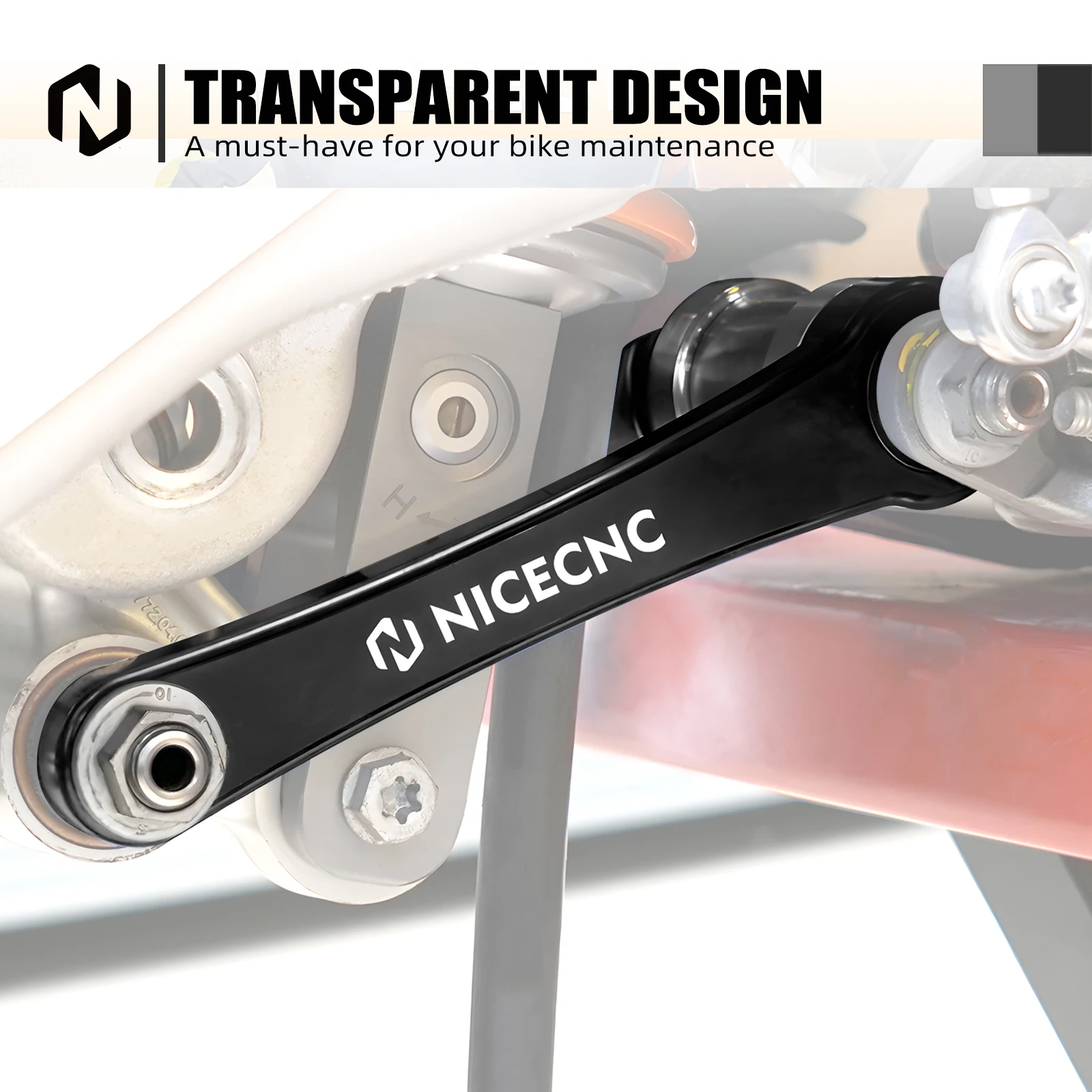 NICECNC Für Husqvarna TE 300 TE 250 FE 350 FE450 2020–2023, 10–30 mm, verstellbare Tieferlegungsgestänge für KTM SXF 450 GasGas EC 300 – Detail 10
