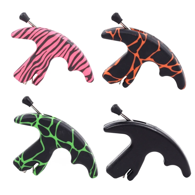 3 Finger Grip Thumb Caliper Trigger Archery Thumb Caliper Trigger Release Aids for Compound Bow