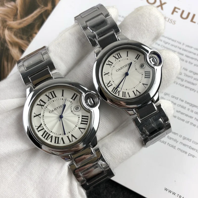 

Часы наручные кварцевые для мужчин и женщин, классические модные роскошные большие в ретро стиле с бриллиантами