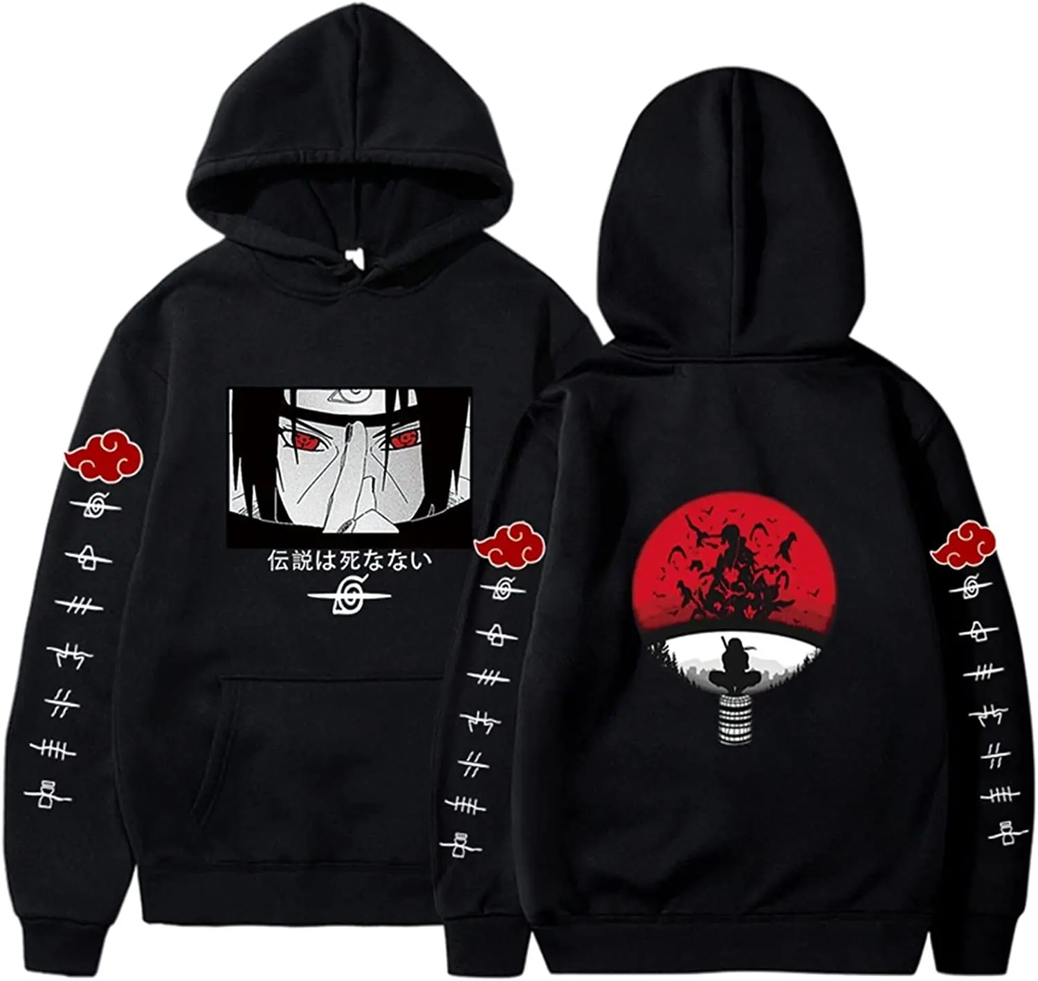 thumbnail image 1 of Sudadera con capucha Naruto Akatsuki Cloud, unisex, de moda, con estampado, para otoño e invierno, ropa de calle cómoda, la más vendida, estilo hip hop, 1 of 6