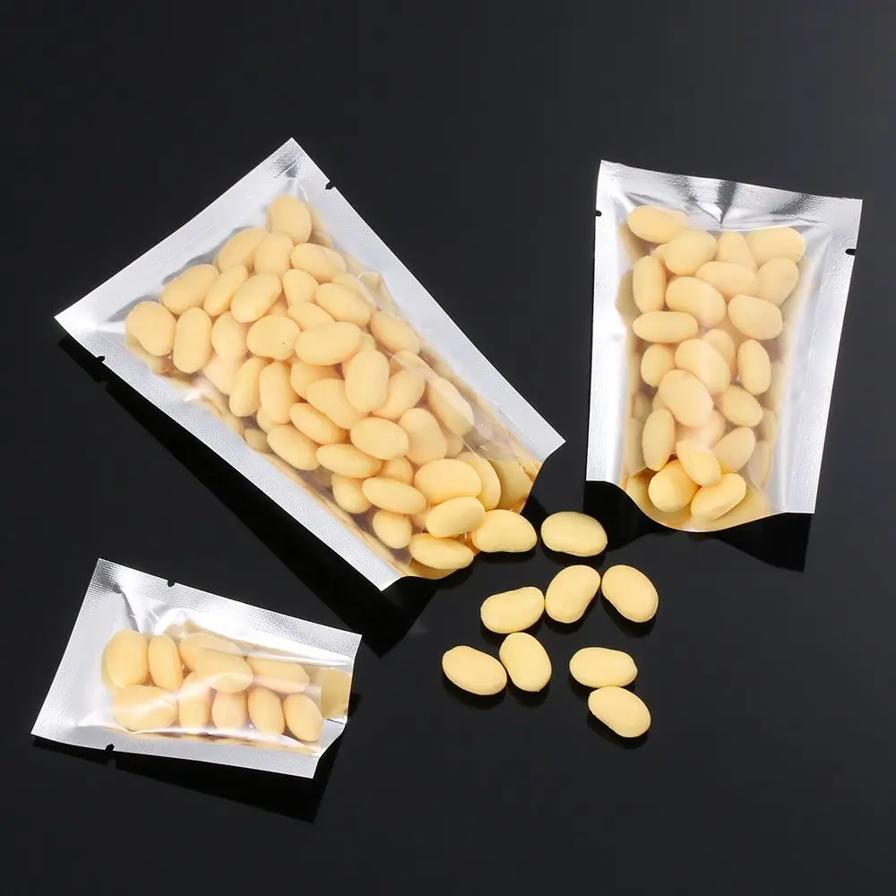 100PCS Heat Seal Aluminium Foil Bags Food Storage