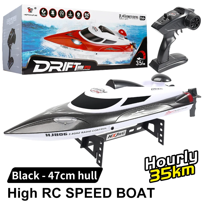 35km/h RC Boat RC High Speed Boat Waterproof Rechargeable 2.4Ghz Radio