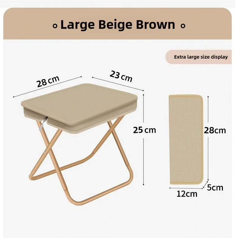Portable Ultra-light Outdoor Camping Chair Foldable Climbing Fishing Chair Park Waiting Backpacking Beach Bench Small