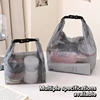 Portable Large Capacity Shopping Bag Snap Toiletry Bag Transparent Waterproof Tote Bag Cosmetic Storage Bag Handbag 1
