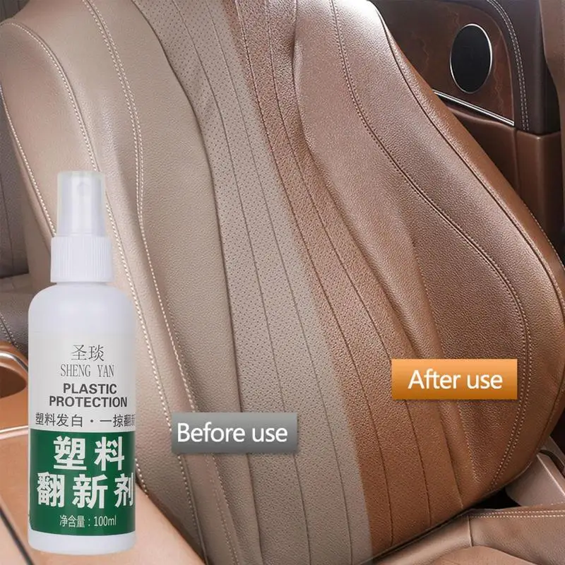 

Car Leather Restore Spray Multipurpose Plastic Restorer Seat Door Panel Leather Cleaner Liquid Coating Spray For Car Home Cleanr