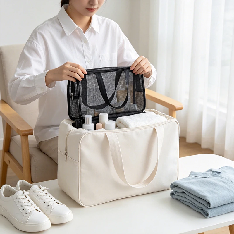 Multipurpose Mesh Shower Caddy Tote - Large Capacity Portable Toiletry Organizer