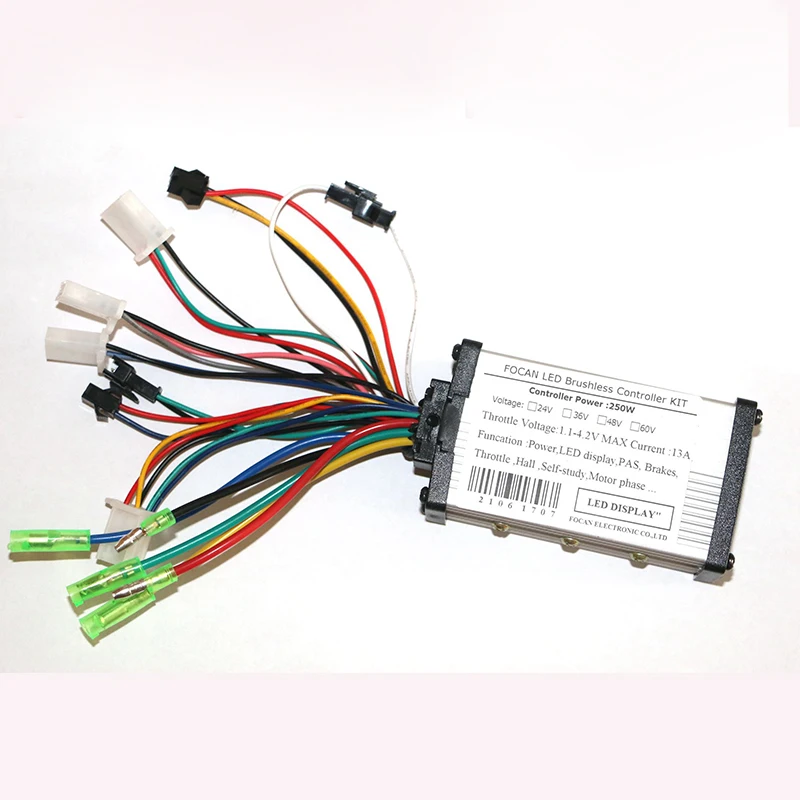 

24V 36V 48V Brushless DC BLDC motor controller with LED display plug for ebike Scooter Tricycle Accessories