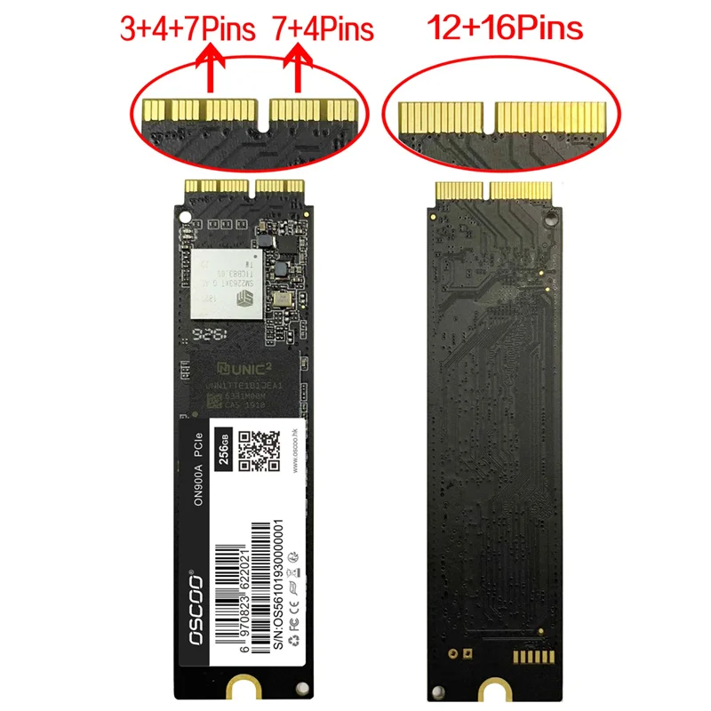 SSD Hard Disk PCIe SSD 256GB 512GB 1TB 2TB for Macbook Pro