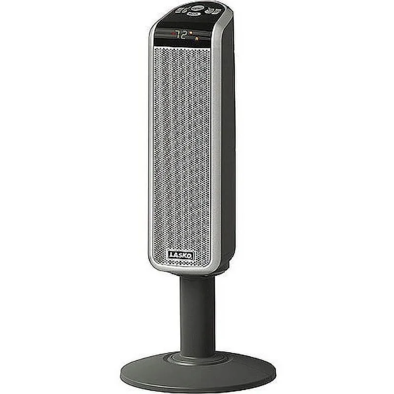 

1500W Ceramic Pedestal Electric Space Heater with Remote, 5397, Black, New