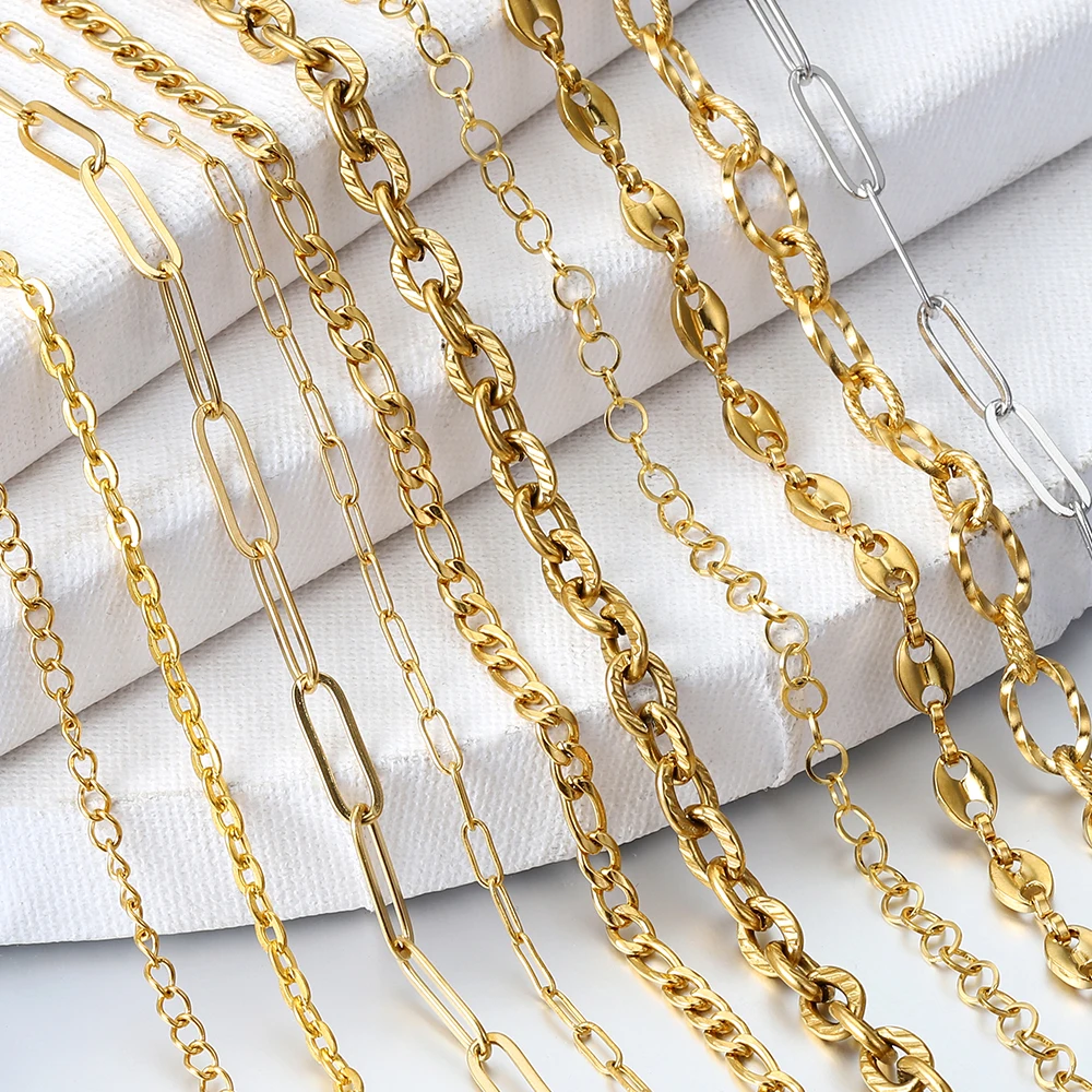 Wholesale Jewelry Supplies - 14k Gold Filled PaperClip Chain 4x12