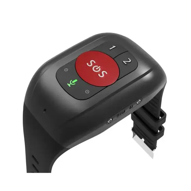 4G GPS Tracker Bracelet SOS Call Temperature Sensor Heart Rate Blood Pressure Monitoring Elderly Adult Watch 2