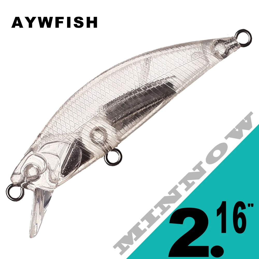 Ancien Leurre De Pêche Au Méné - Corps Transparent - Vintage USA