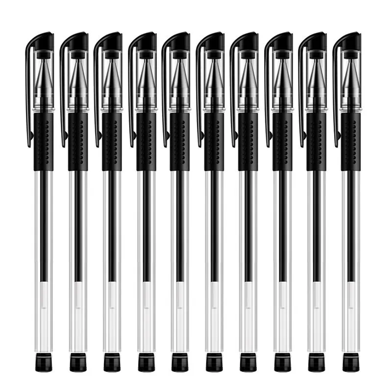 Gel Pens 25 Pcs/Set Refills Ballpoint 0.5mm Office Bullet Tip Black/Blue/Red Ink School Stationery
