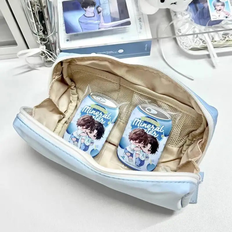 귀여운 대용량 필통 학생용 연필 가방 학교 문구 용품 상자 및 화장품 보관 가방