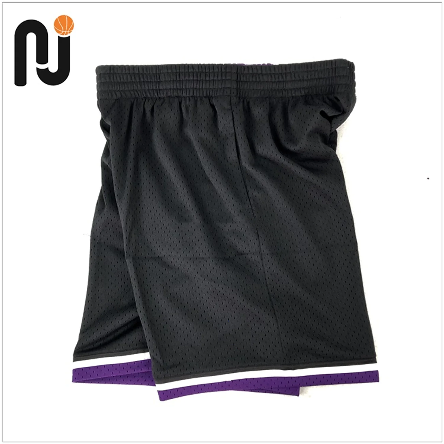 M&N Basketball SK 00/01 Sacramento Sw Shorts-Black Classic Vintage NBA Kings Unisex Retro Loose Pants Adults/kids Chris Webber