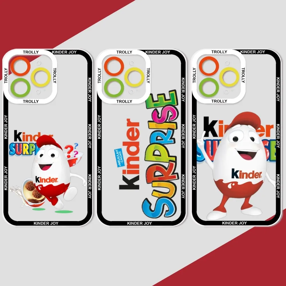 New Trolly Egg Kinder Joy Custodia Per Telefono A Sorpresa Custodia Per Telefono Per Iphone 11 12 13 Mini Pro Max 14 Pro Max Custodia Shell Funda Cove