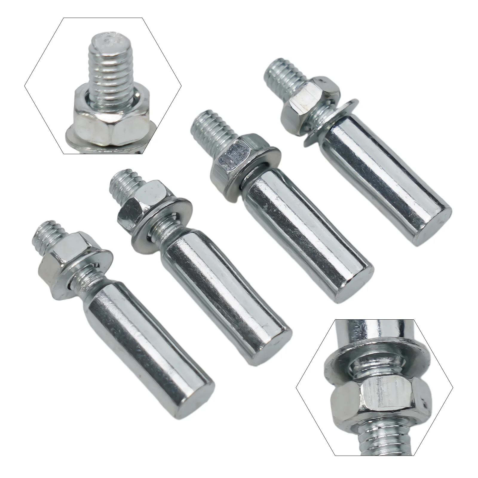 

4pcs Bicycle Standard Cotter Pin 8.5/9/9.5mm 3/8 Bicycle Crank Chainwheel With Nut And Washer Bike Accessories