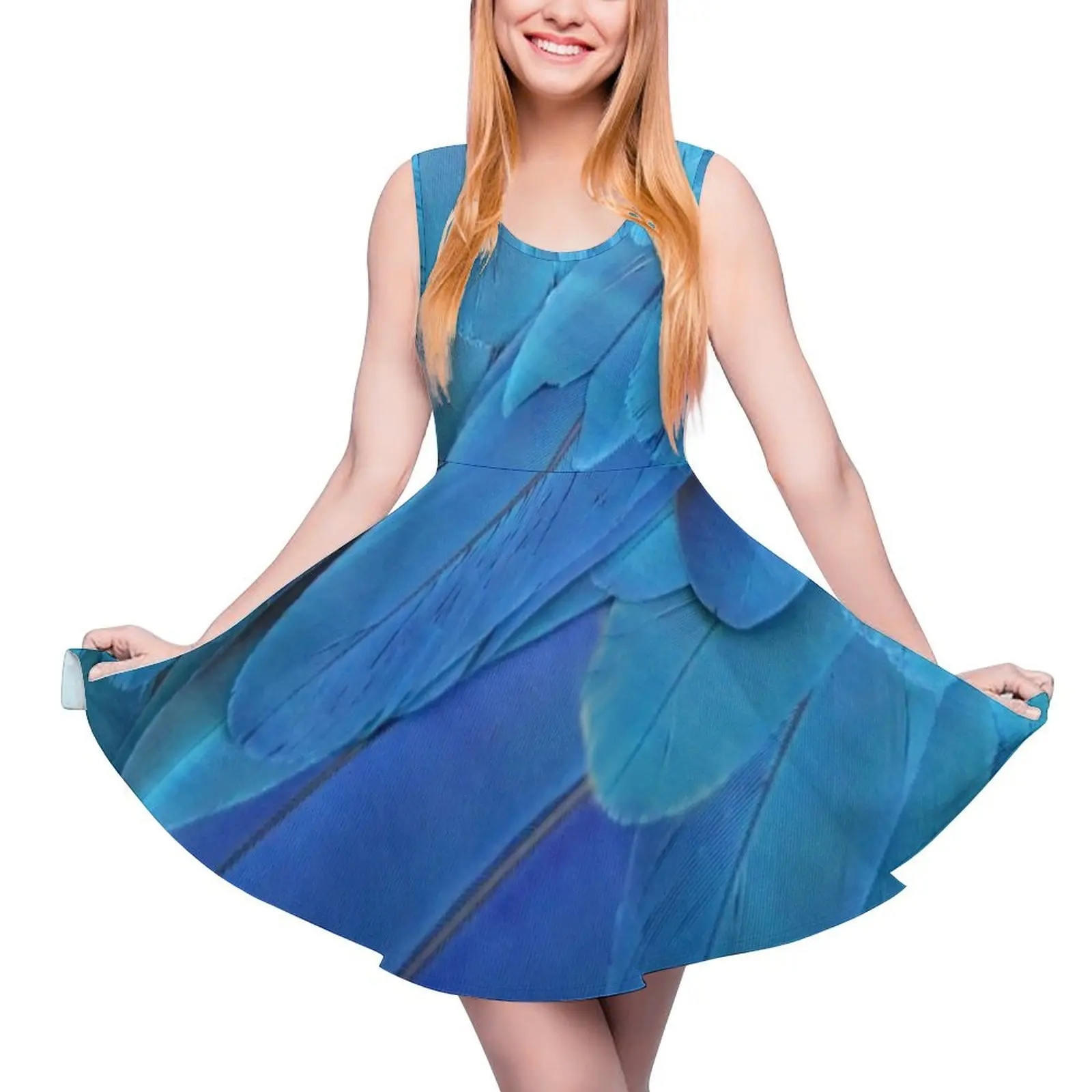 

I'm blue Round Neck Dress birthday dress ladies dresses for women 2024