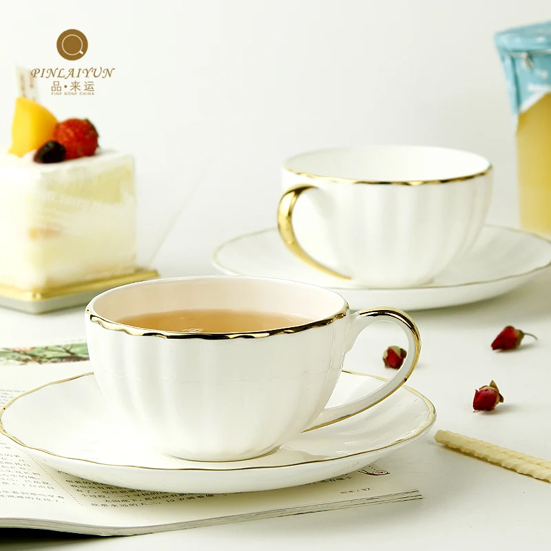 

Coffee Cup Suit Pumpkin Cup Saucer British Afternoon Tea Set