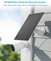 Panneau solaire 10W 5V Micro Type-C, chargeur solaire extérieur, panneaux solaires pour caméra de sécurité, petit système d'éclairage domestique 1