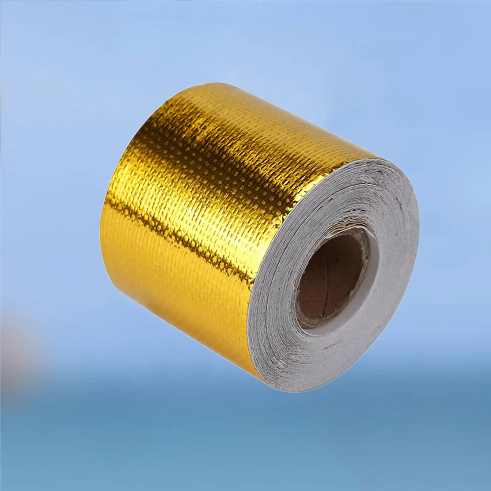 50 Mm*0.2mm*10m Gold Duct Tape Refit Thermal Insulation Band Aluminum Foil  Motorcycle Decorative Golden - AliExpress