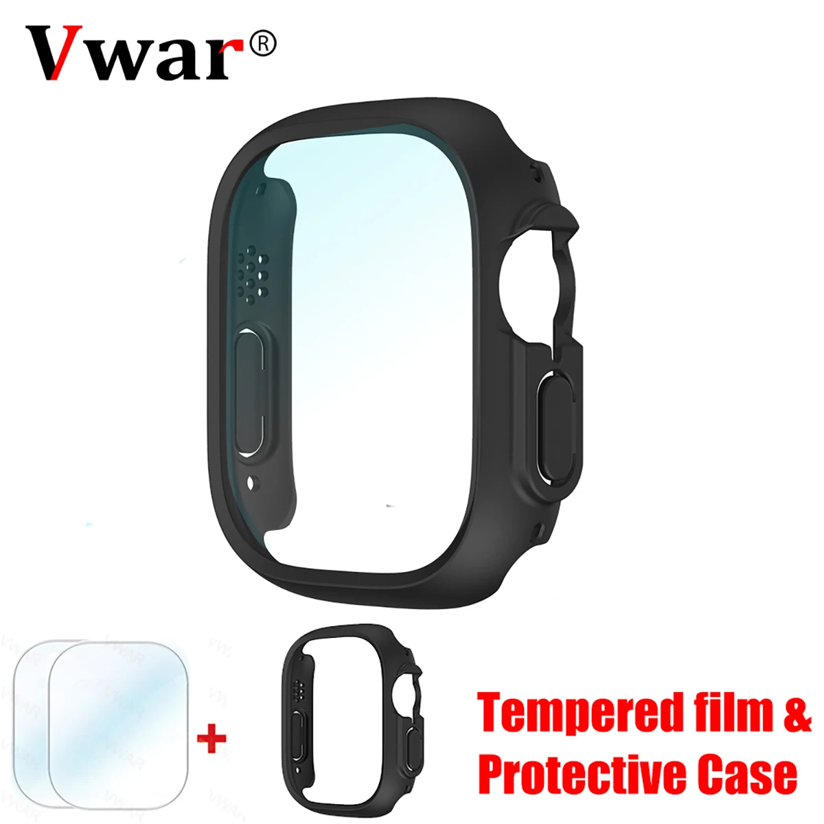 Vidro temperado para apple watch ultra 3/2 49mm protetor de tela anti-arranhões para iwatch ultra smartwatch h26 pro + hk11 ultra