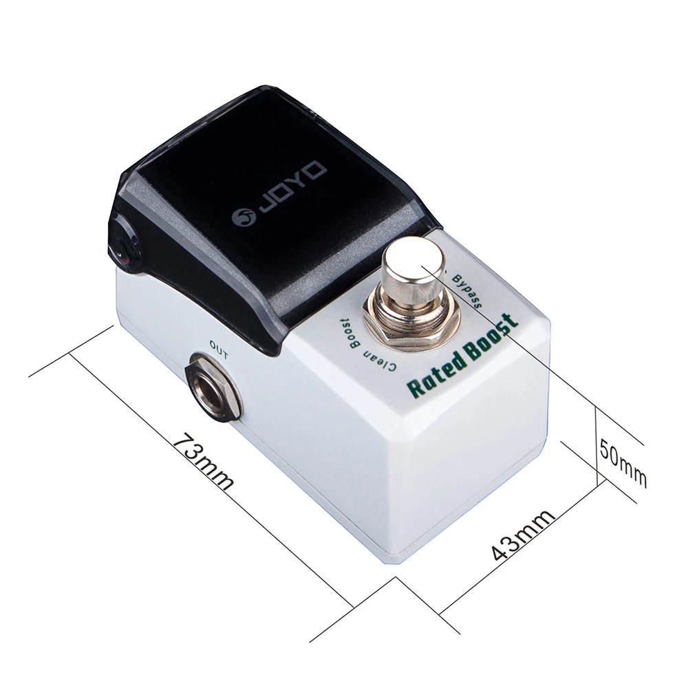 JF-301 RATED BOOST Guitar Pedal Pure Clean Boost Pedal 2-Band EQ Adjustment with