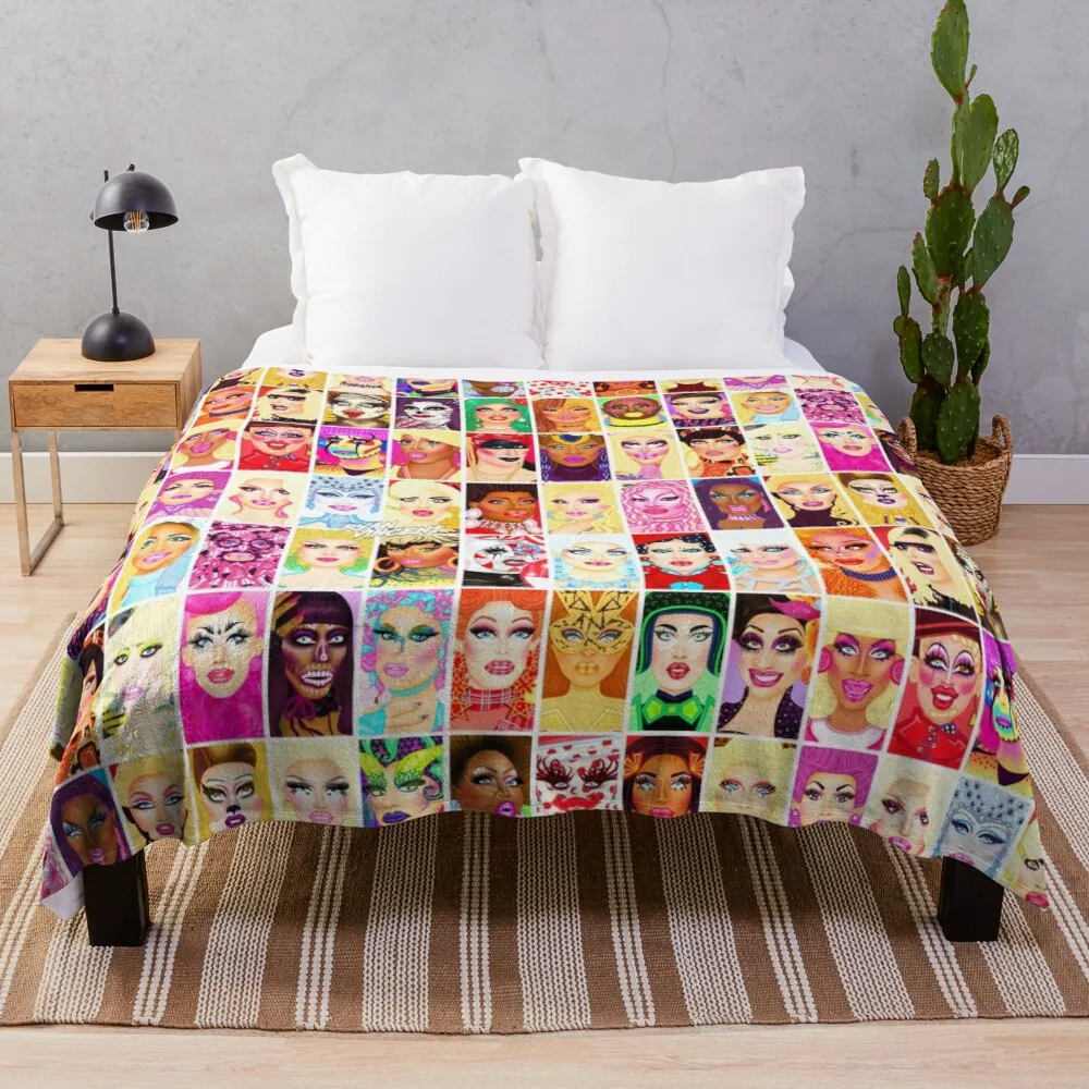 

DRAG QUEEN ROYALTY ver 3 Throw Blanket Sleeping Bag Blanket