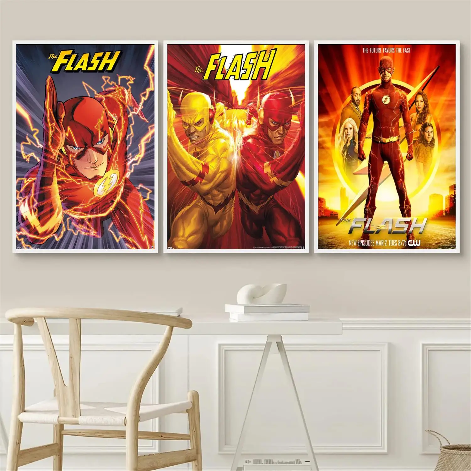 

Green Arrow and Flash Poster Wall Art Canvas Posters Decoration Art Poster Personalized Gift Modern Family bedroom Painting