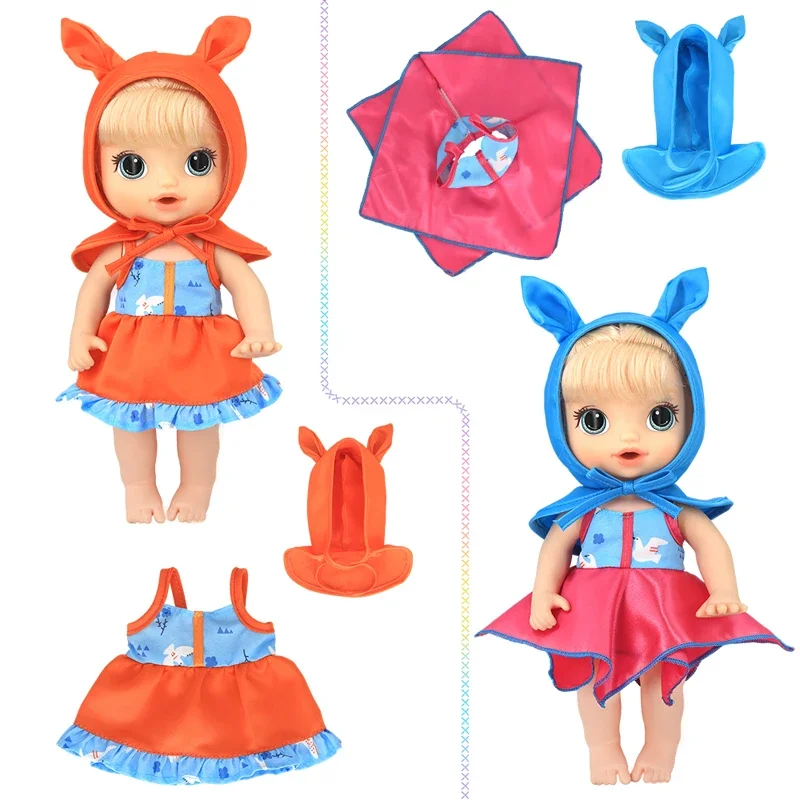 30 Cm Rubber Silicone Doll Clothes 12" Baby Doll Flower Dress Swimsuit Children Girls Christmas Gift