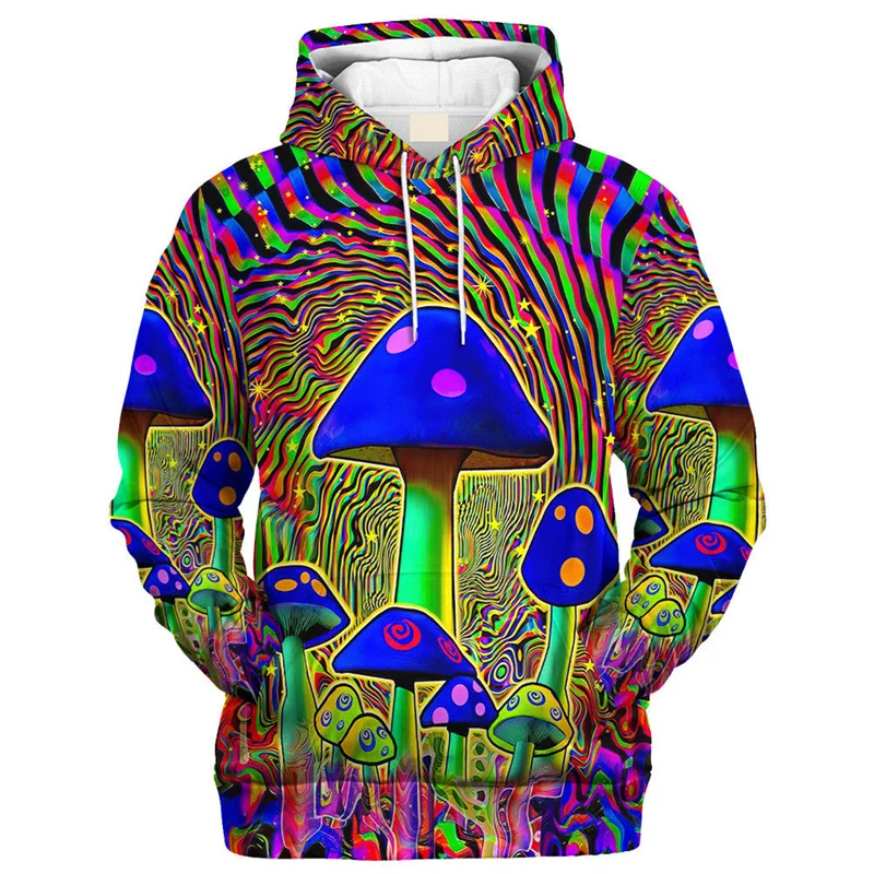 

Newest Plants Mushroom Camo Funny Sweatshirt 3D Printing Hoodies Casual Sweatshirts Men Women Clothing Casual Streetwear Hoodie