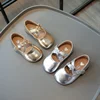Girls Princess Leather Shoes Glossy PU Kids Causal Shoes for Wedding Party Fashion Versatile Children's Flats Simple Round-toe 4