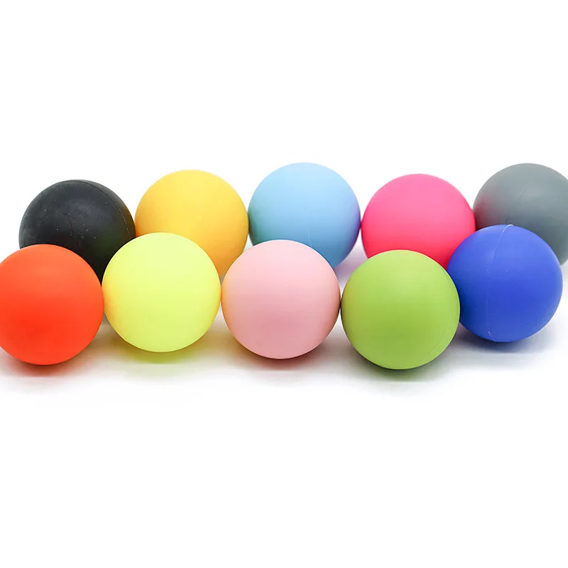 Silicone Massage Balls Pilates&Yoga Ball Gym Fitness Training 6.3cm Body Muscle Relax Back Neck Arms Stress Pain Relief