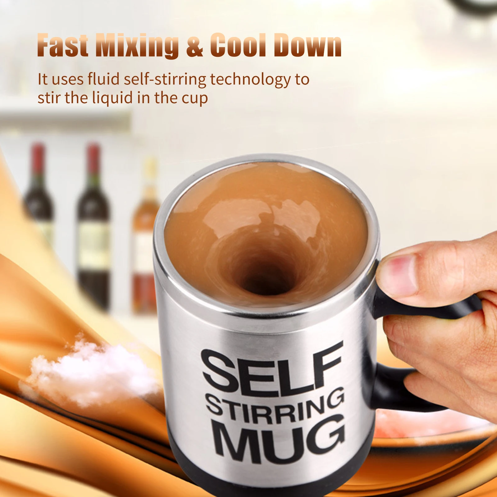 400ml Self Stirring Mug Automatic Electric Lazy Cup Coffee Milk Mixing  Smart Mug