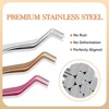 YUANZHIJIE Cluster Lashes Tweezer Comb High Precision Eyelashes Tweezers Makeup Tools Volume Fan Eyelash Extension Nail Art 4