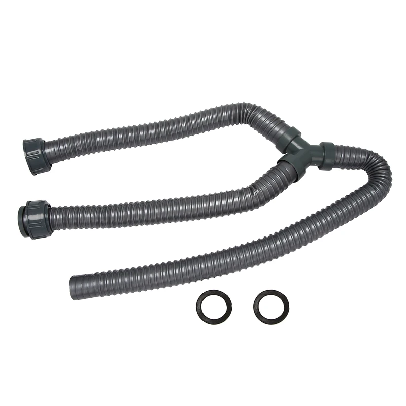 3.3ft Washing Machine Pvc Y Shaped Drain Discharge Hose Washer Pipe