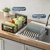 Retractable Drain Basket For Kitchen Sink Storage Basket For Washing Fruits And Vegetables Multifunctional Drain Rack 2