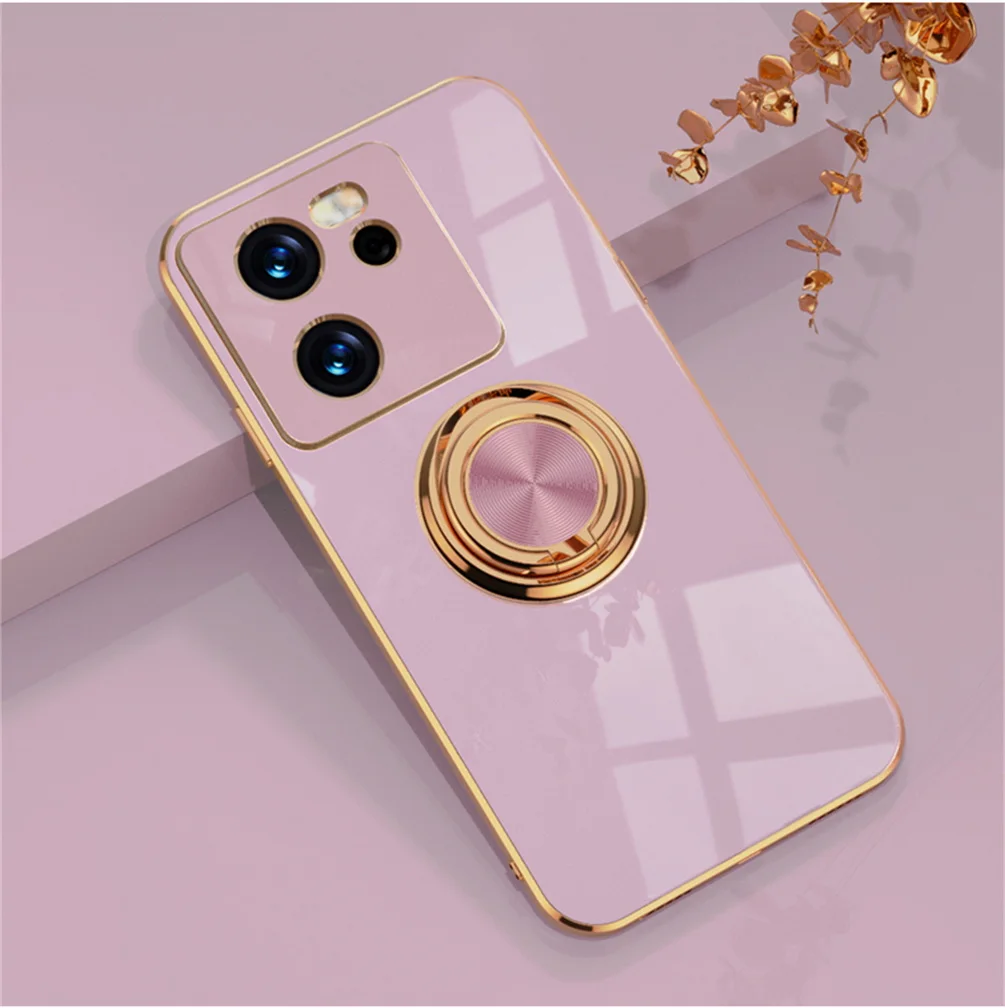 Schöne Plating-Hülle für Xiaomi 13T 13 12T Pro 12 11T 12X 11 Ultra Lite 11i 10T 10 Ringständer Autohalter-Abdeckung_voghion.com