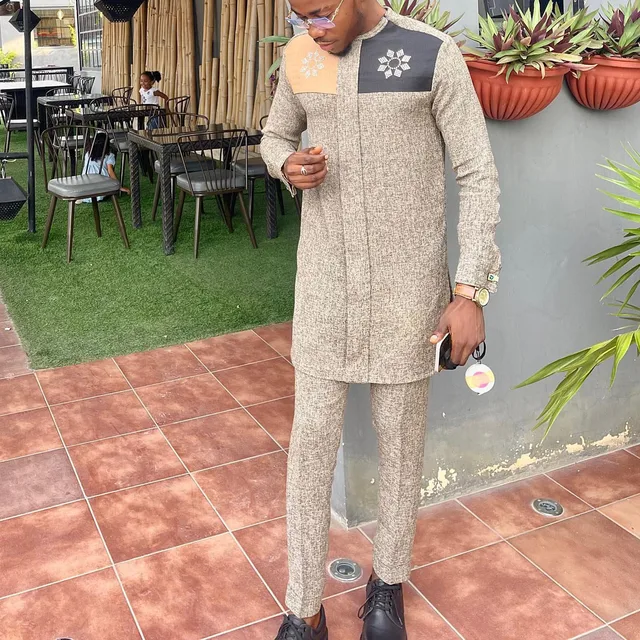 Adeyemi Long Sleeve Kaftan Outfit - Image 3