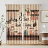 2pcs, Curtain Cloth Vegetables Fruits Durable Polyester (without rod) All Seasons Ldeal for Bedroom, Living Room 2