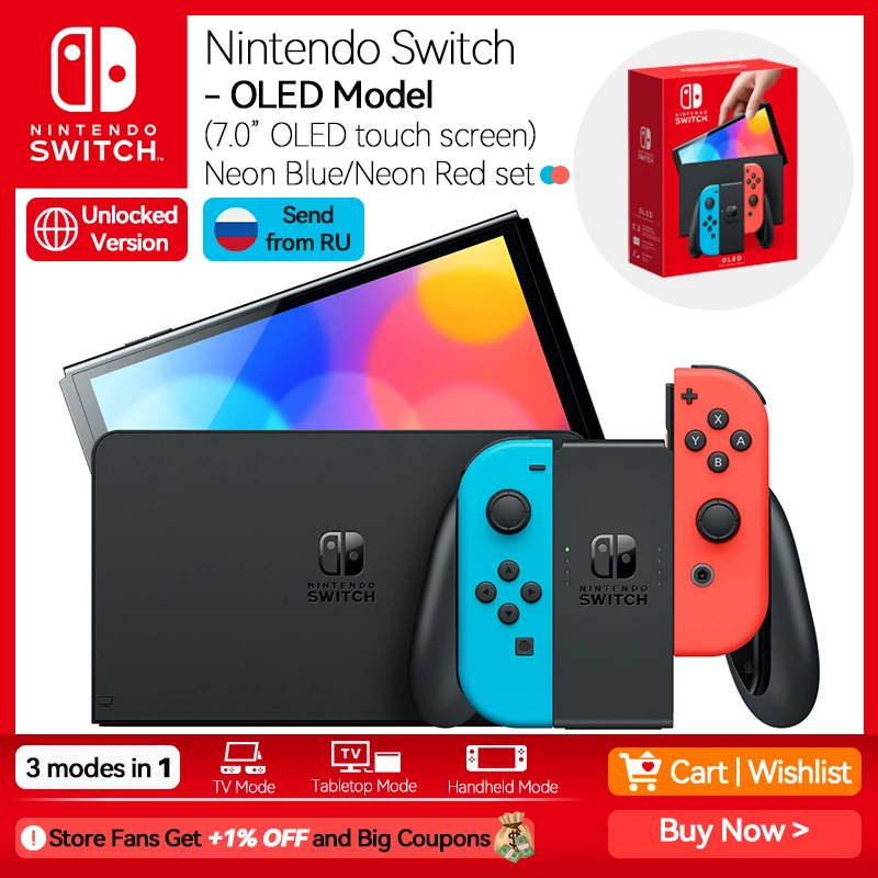 Nintendo Switch Oled Model 7 Inch Oled scherm Bedrade Lan
