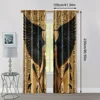 2pcs, Curtains&Window Treatment 2D print with the goddess Isis_ pharaohs and hieroglyphics Polyester (without rod) Festive Use 4