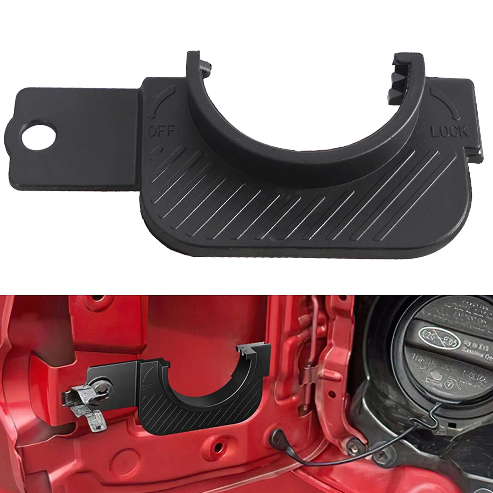 

Gas Cap Holder Compatible with 2016-2022 Tacoma 3rd Gen Fuel Cap Holder, Black