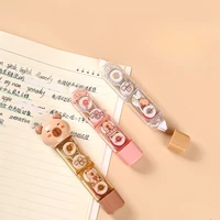 2 in 1 Correction Glue Tape Set for Kids Cute Cartoon Animal Capybara Gel Pen Correction Tape with Glue Dot Sticky Tape Gift 1