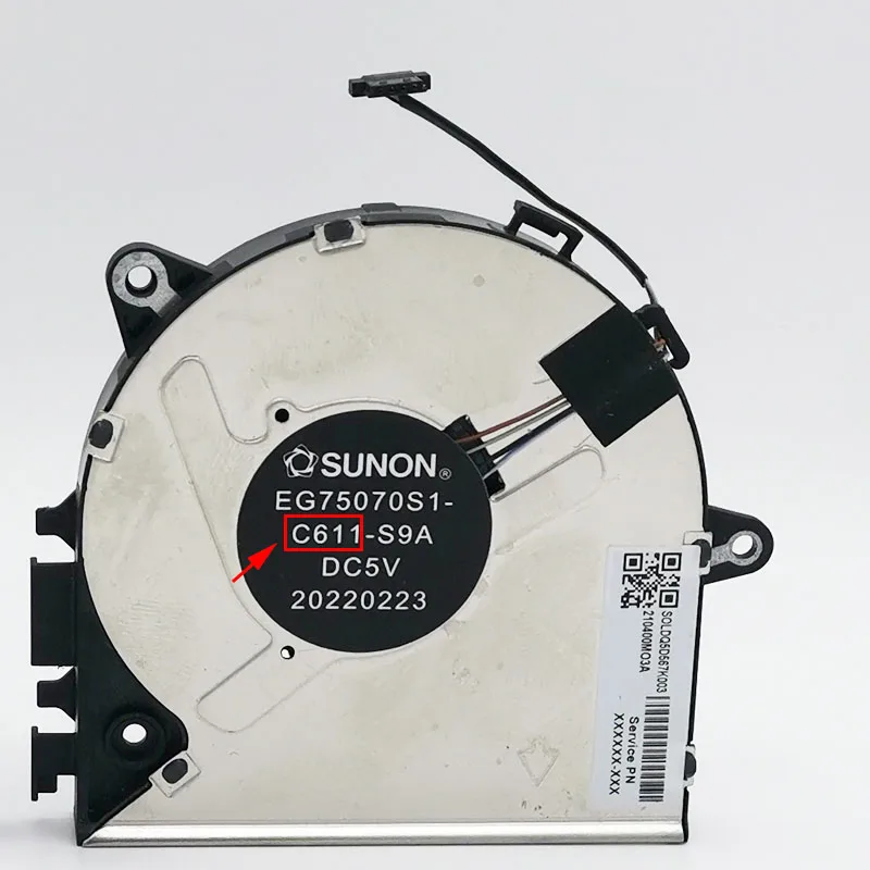 Cooling Fan HP ZBook Power 15 G7 G8 G9 HSN- Q26C HSN-Q36C EG75070S1-C601-S9A EG75070S1-C611-S9A N29325-001