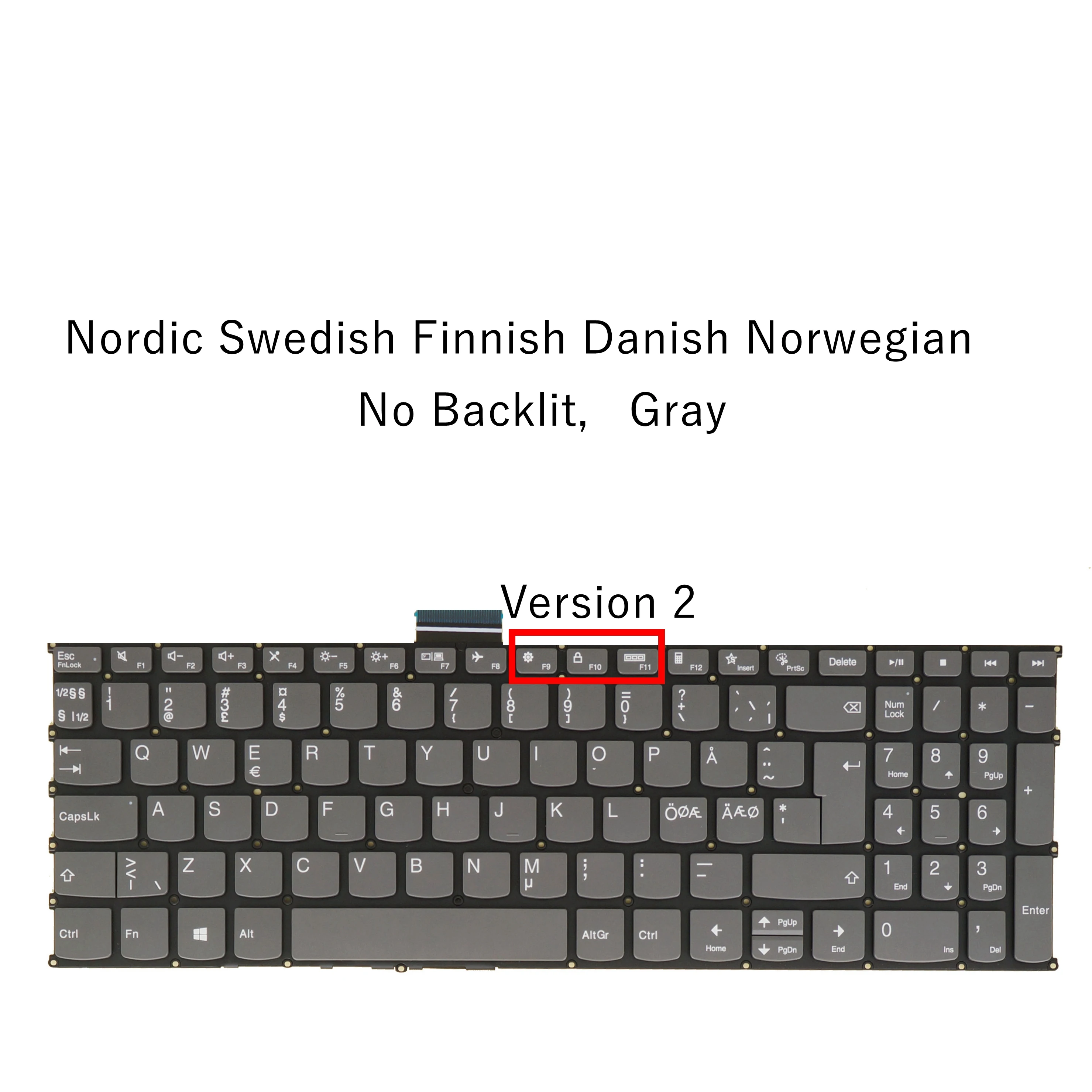 NOUVEAU CLAVIER ESPAGNOL Portable Lenovo Ideapad 5 Pro 14Iap7