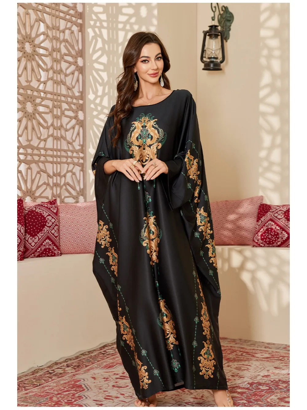 جلابية نسائية بتصميم الخفاش وعدة خيارات