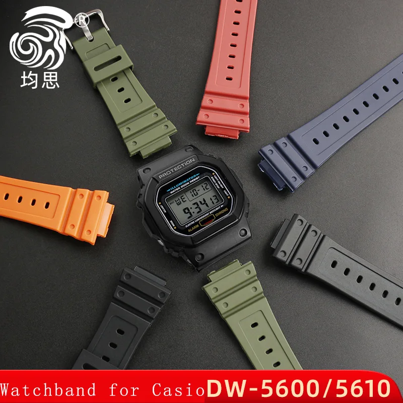 Casio G-Shock Cinturino Quadrato Piccolo Dw-5600 G-5600 Gw-M5610 Gw-B5600 Cinturino Per Orologio In Silicone Ga2100 Ga2110 Bracciale Sportivo In Resin